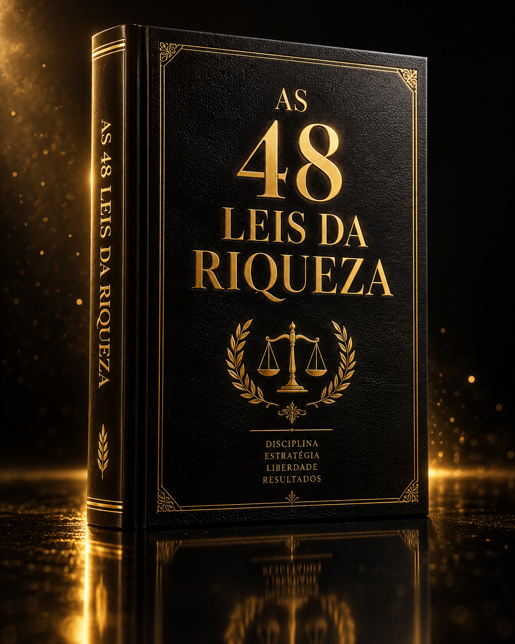 Livro As 48 Leis da Riqueza — edição de luxo